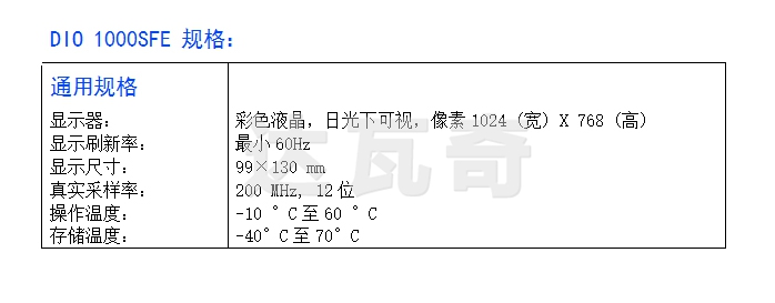 产品规格